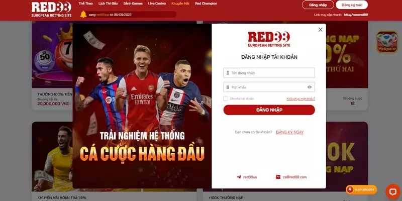 Để đăng nhập Red88 người mới chơi tham gia cần thực hiện 4 bước 